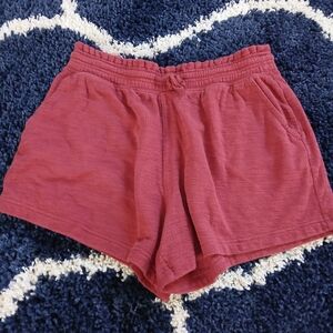 aerie Women's Burgundy Athletic Lounge Shorts